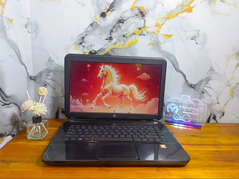 HP 14 1Jtan  SSD 128GB HDD 320GB siap pakai ada garansi