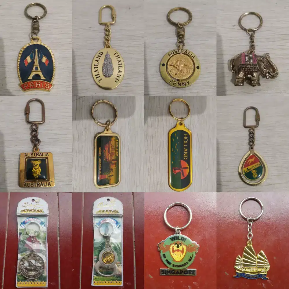 Gantungan Kunci Negara Suvenir Keychain Eropa Asia Ganci Pembuka Botol