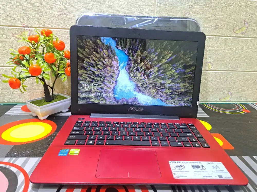 Ram 10 gb core i3 ram 4 hdd 500 gb asus X455L siap pakai