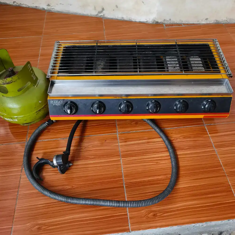 Kompor 6 Tungku + 1x Gas 3kg + regulator