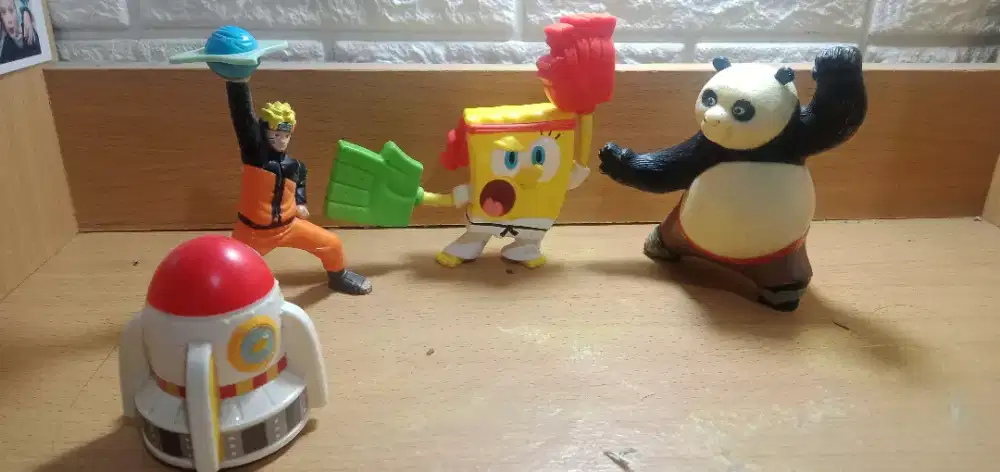 ACTION FIGURE NARUTO ACTION FIGURE KUNGFU PANDA FIGURE SPONGEBOB