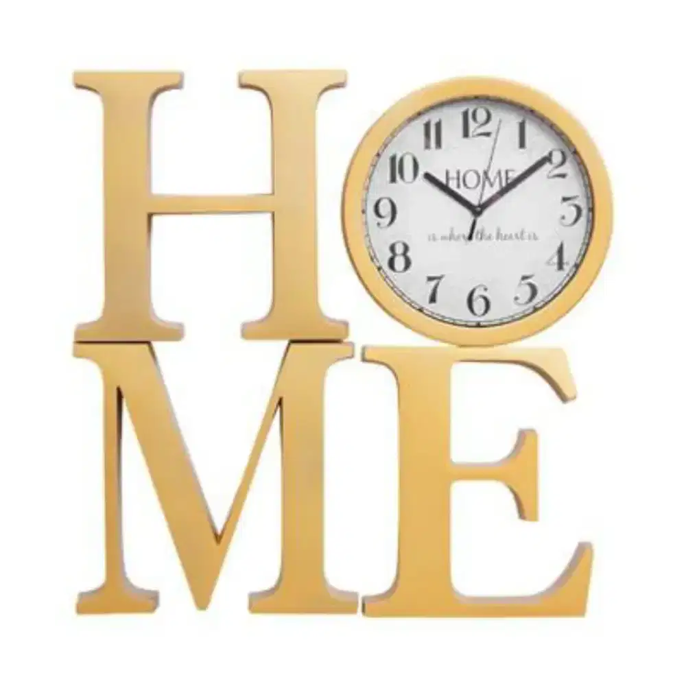 WALL ART HOME + CLOCK