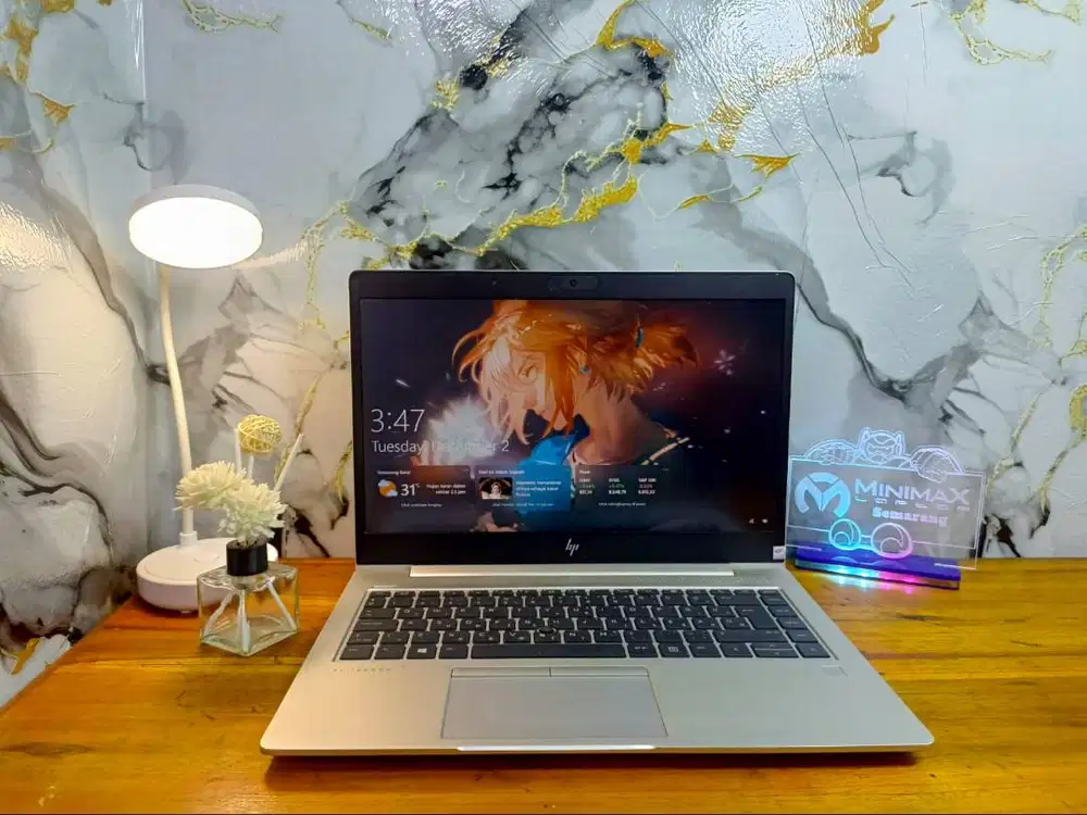 Hp Elitebook Ryzen 5 Ram 8GB SSD 256GB NVME FHD Windows 10 ori