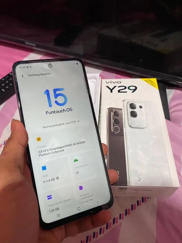 Vivo Y29 like new baru buka dus 6+6/128