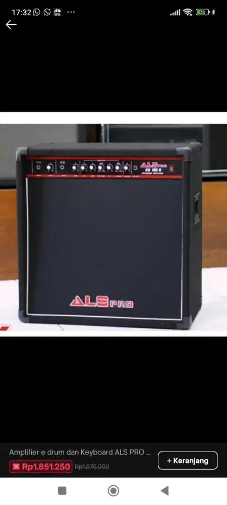 Amply keyboard / Amply drum ALS pro KB 100 N