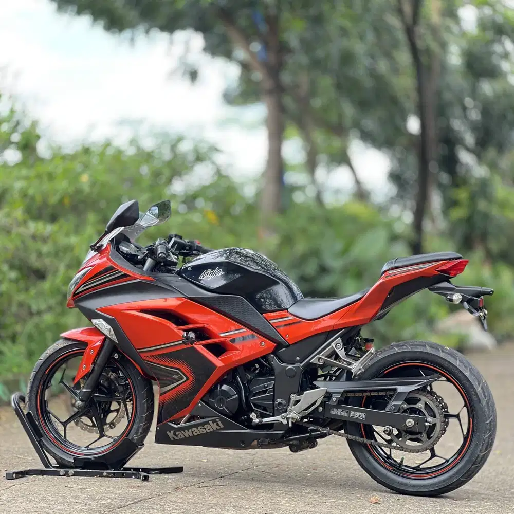 KAWASAKI NINJA 250 FI ABS OLD ORANGE 2013 KM 18K PAJAK PANJANG SUPERB