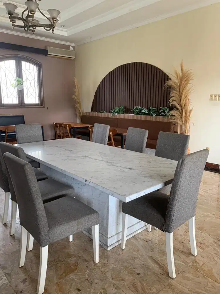 Meja Makan Mewah Marmer ASLI