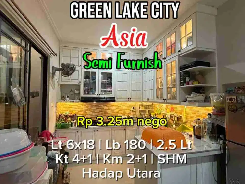 Wilson Rumah semi furnish uk 6x18 di green lake city
