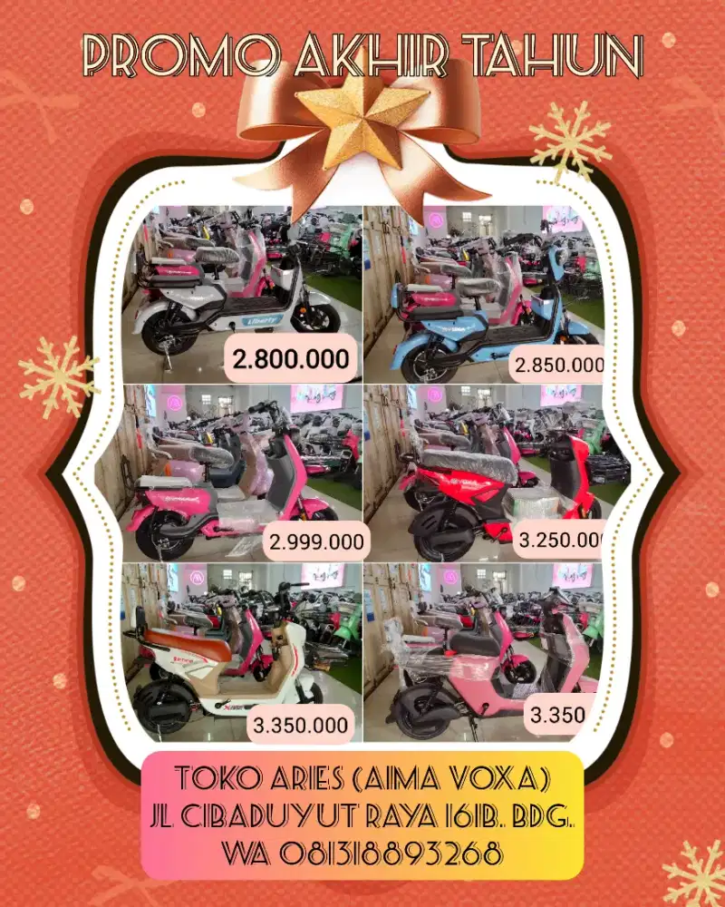 Sepeda Listrik Promo Akhir Tahun