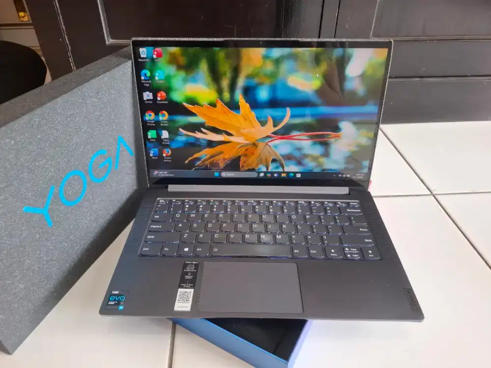 Jual Laptop Lenovo Yoga Slim 7,i7 gen 11,vga Intel iris Xe Ram 16/1tb