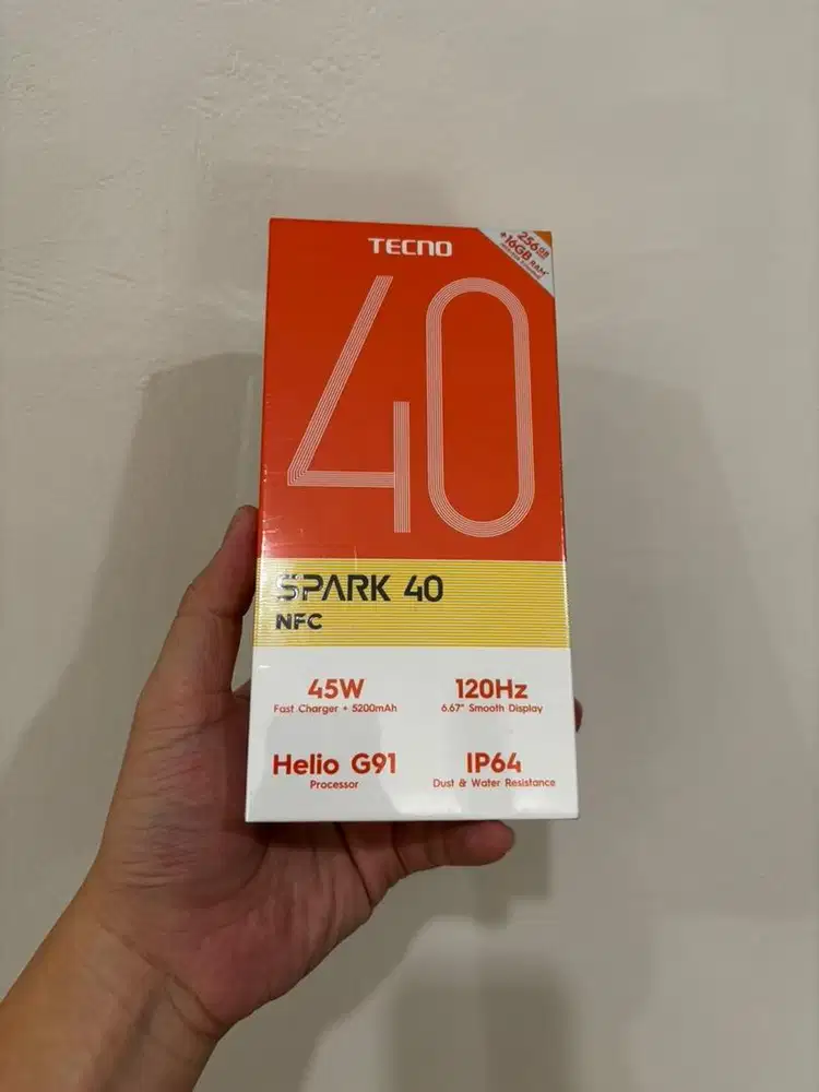 {BARU} Tecno Spark 40 8/256, SEGEL Garansi Resmi, Bisa COD