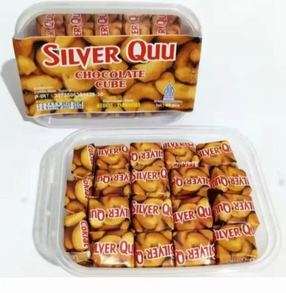 Coklat kubus silverquu isi 40 pcs - Baru