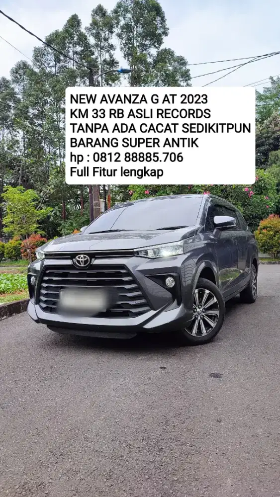NEW AVANZA G AT 2023 KM ANTIK 33 K NO CACAT PERFECT KAYAK BARU PAJAK