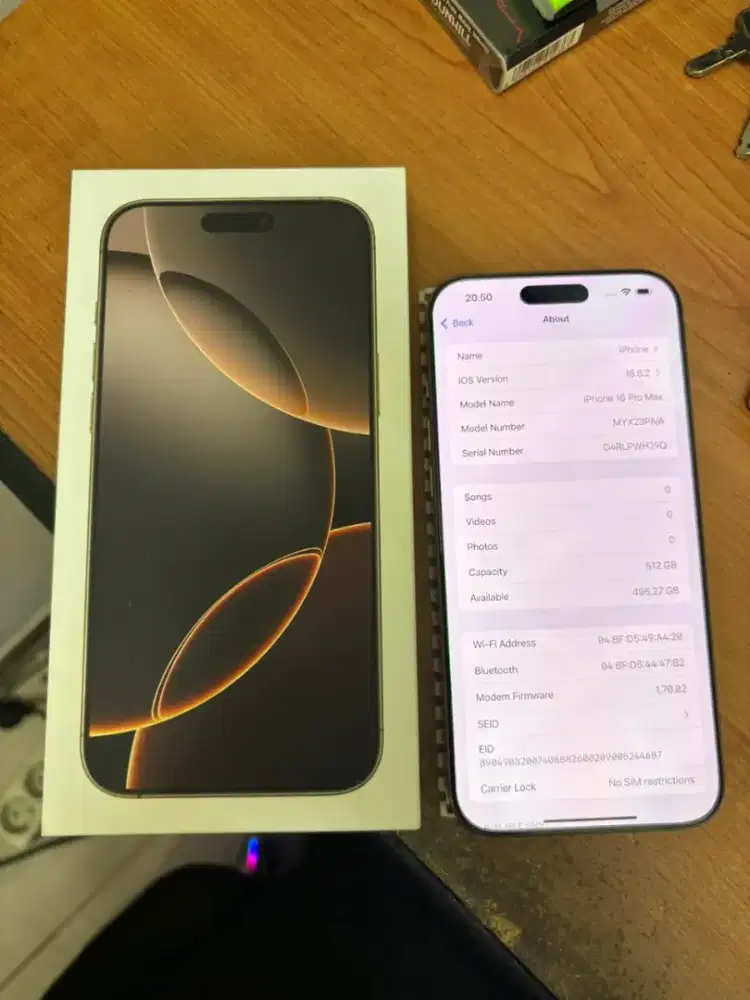 Jual Iphone 16 Pro Max 512 GB Resmi Ibox Garansi sampai 2026