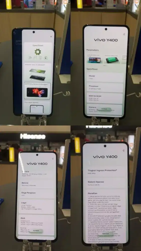 VIVO Y400 NEW 8+8/128 , 8+8/256