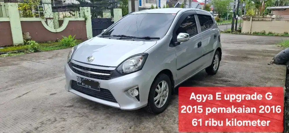 Agya E upgrade G manual 2015, 61 ribu kilometer