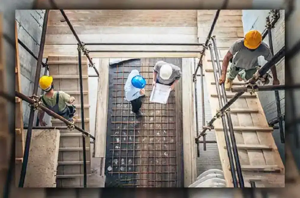 Pasang baja ringan pasang sekat partisi plafon PVC GRC renovasi rumah