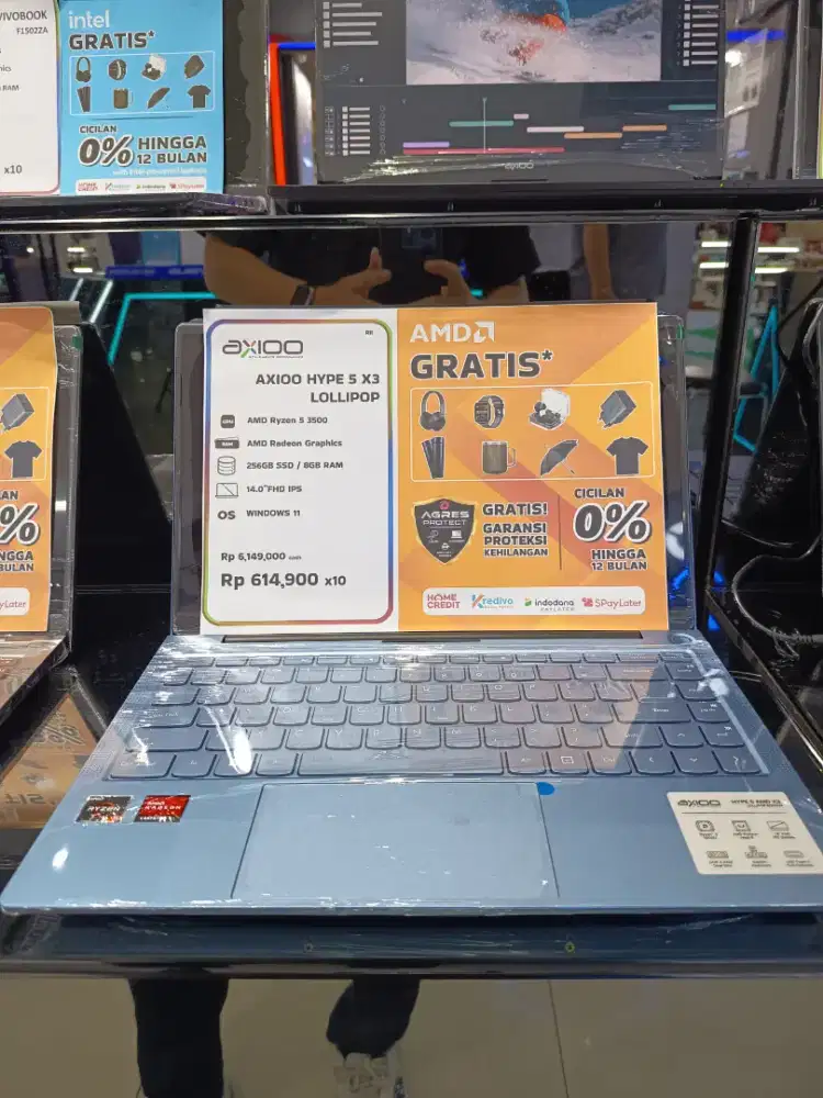 NEW LAPTOP AXIOO HYPE 5 X3 LOLIPOP 8GB 256GB PROMO TERBATAS GUYSS