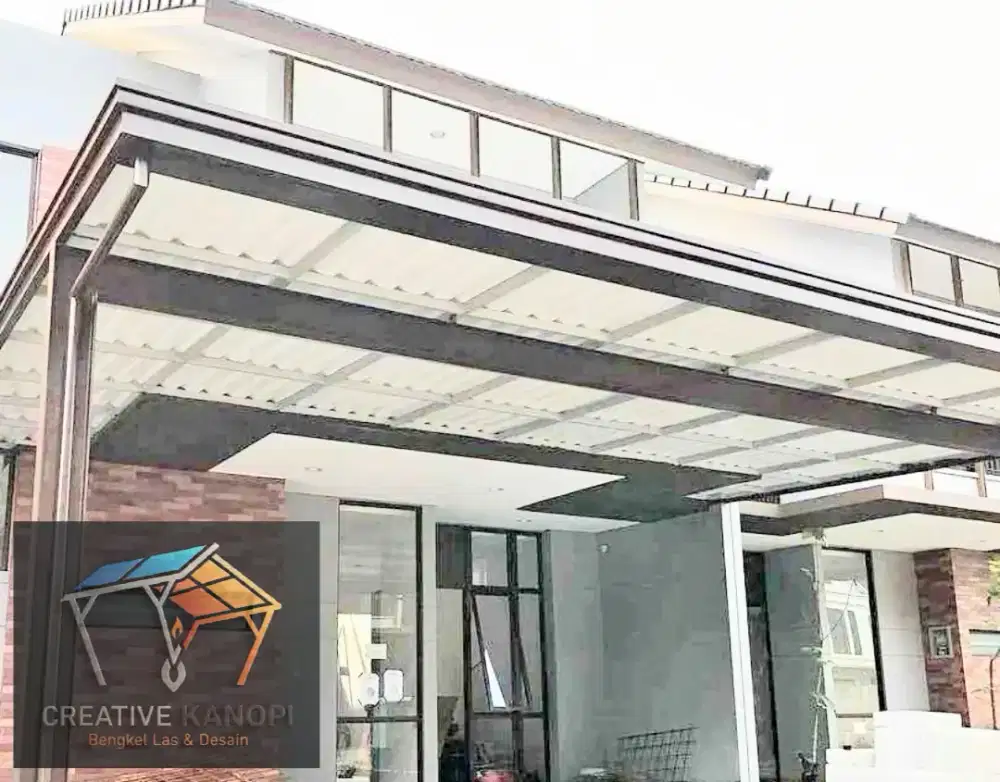 004 kanopi alderon tebal double layer