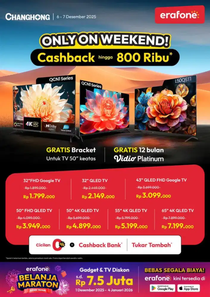 Promo TV, GRATIS BRACKET DAN FREE ONGKIR