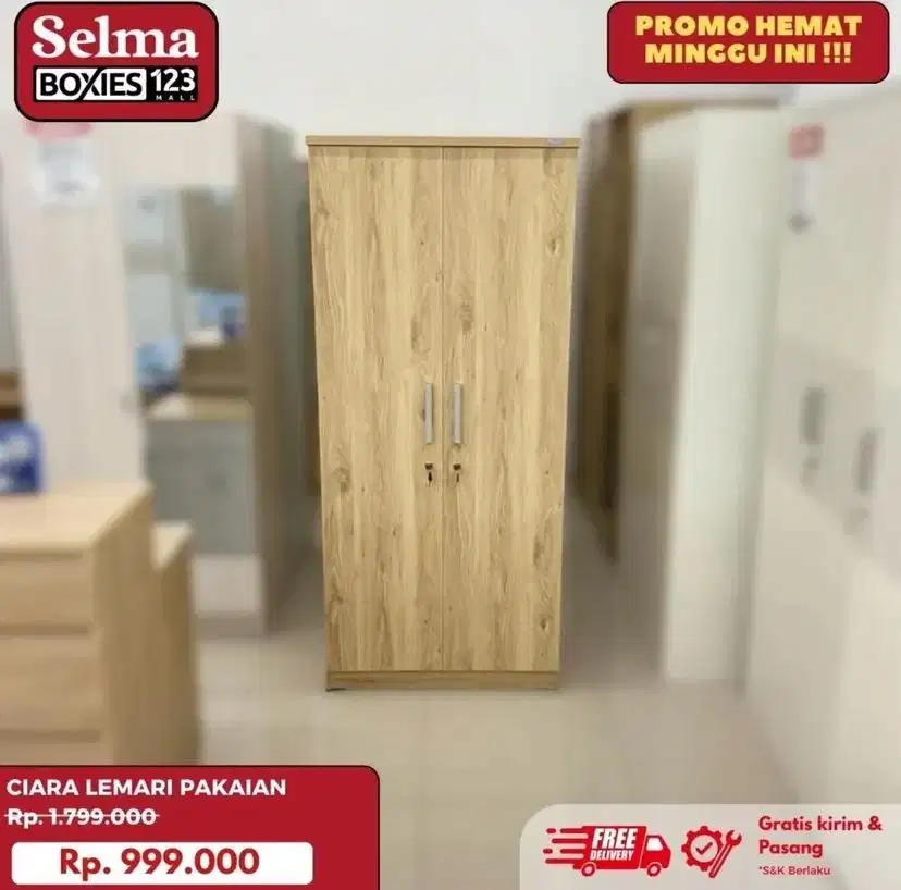 Lemari 2 pintu termurah selma