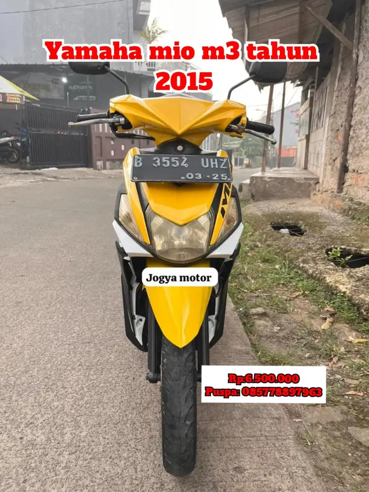 (B) Yamaha mio m3 tahun 2015 cash