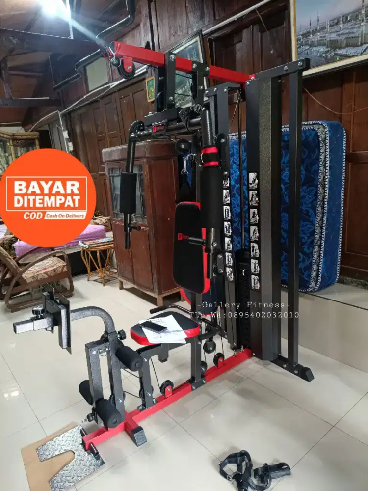 Alat fitness Home Gym 1 sisi + leg pres