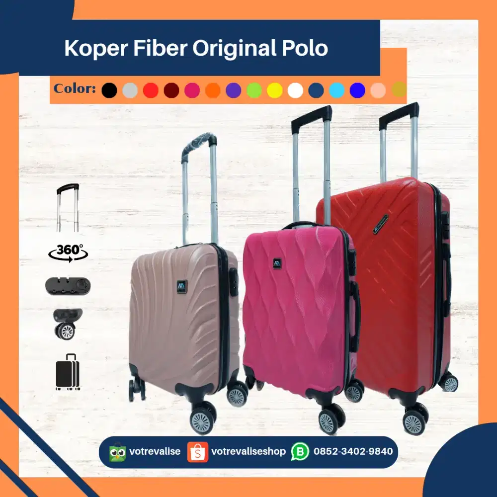 Koper anak 16 inch Polo Freedom untuk sekolah roda 4 ada trolley ori