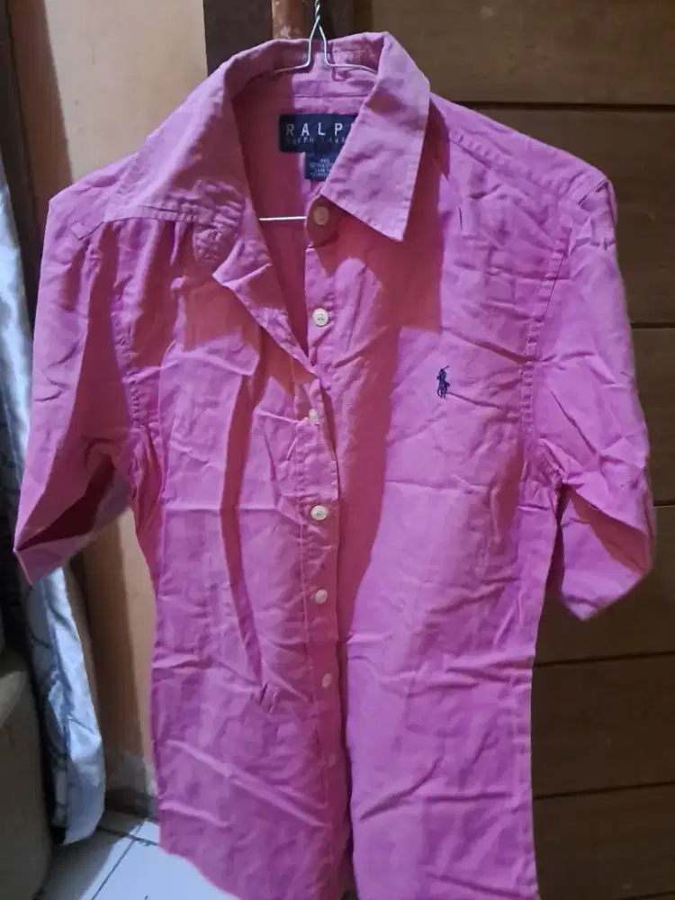 Kemeja pink ralph lauren