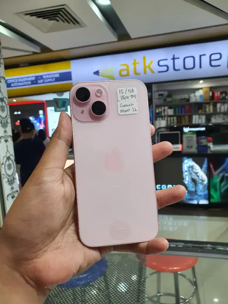 iPhone 15 128 Ibox Pink Garansi ON