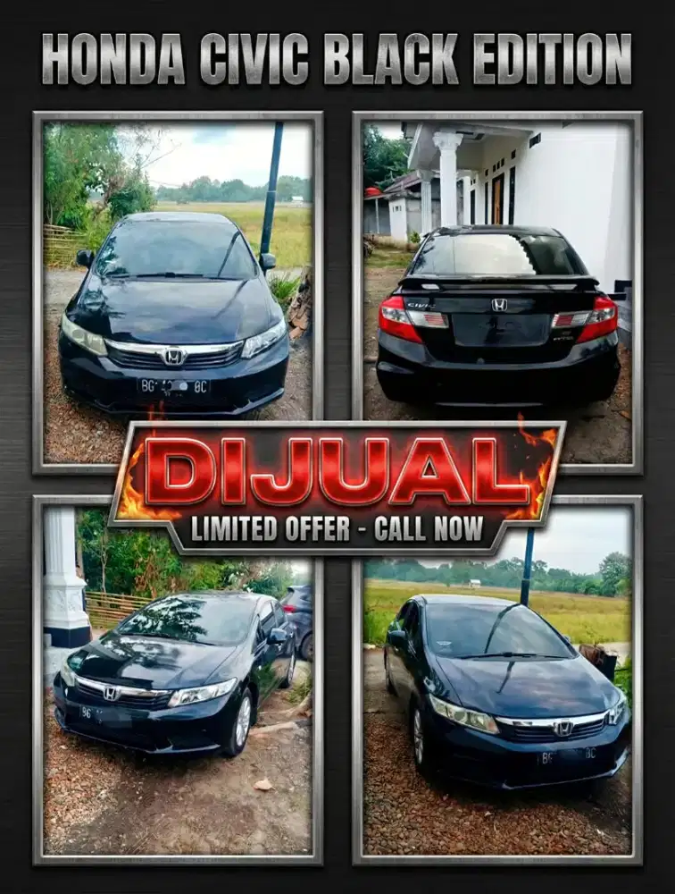 Civic FB2 1.8 Manual 2012 | Siap Pakai | Harga Nego
