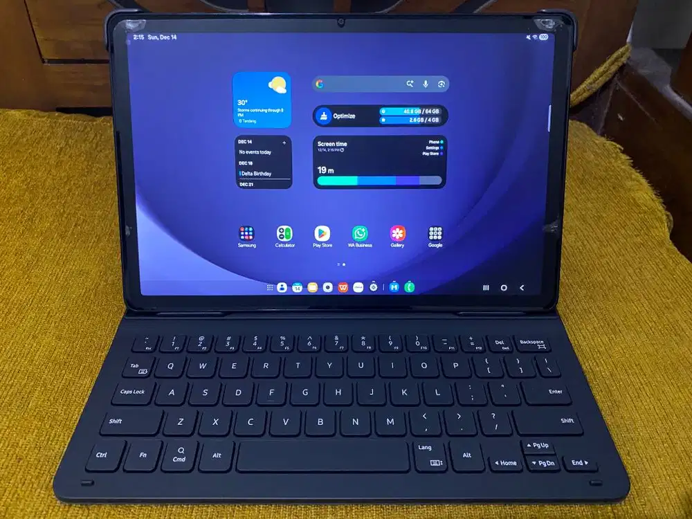 Tablet Samsung A9+ Wifi Like New Garansi On Resmi Fullset + Keyboard