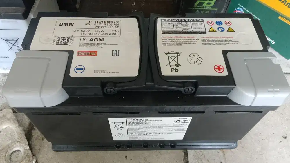 TUKAR TAMBAH AKI COPOTAN 100AH VARTA DIN UTK BMW,,MERCY,,ADA GARANSI