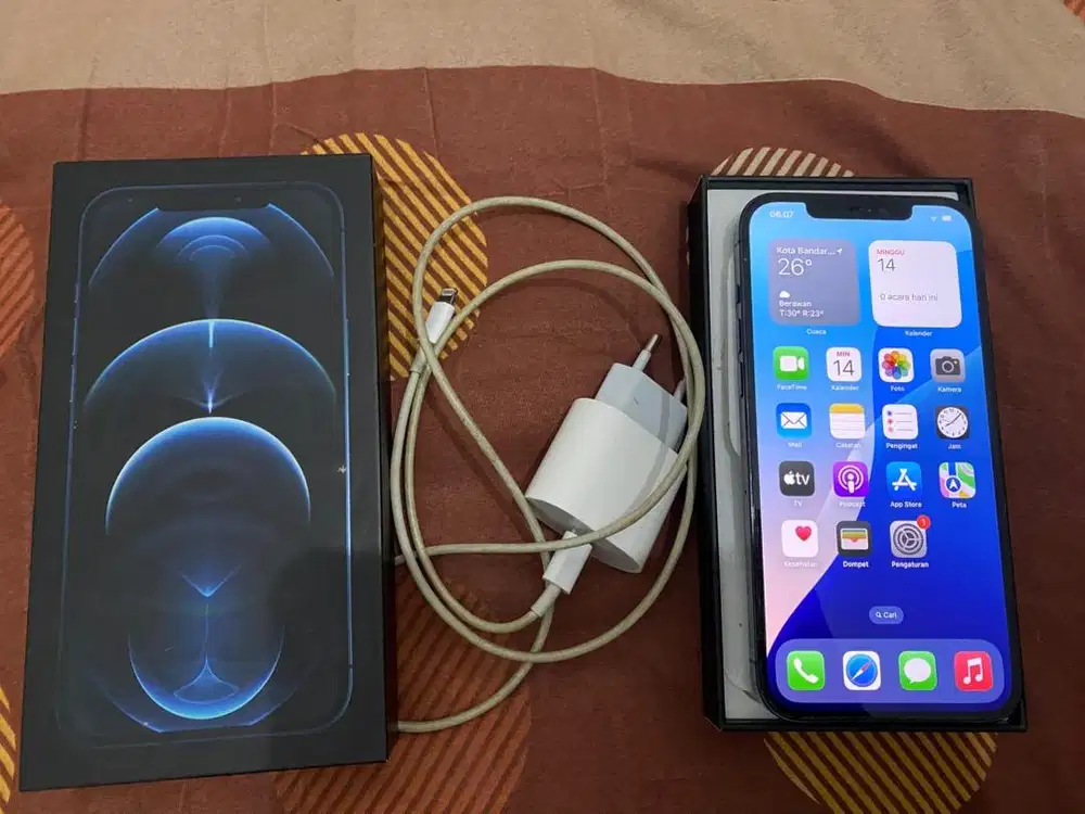 HP Iphone 12 Promax 128 gb Biru (PA/A)