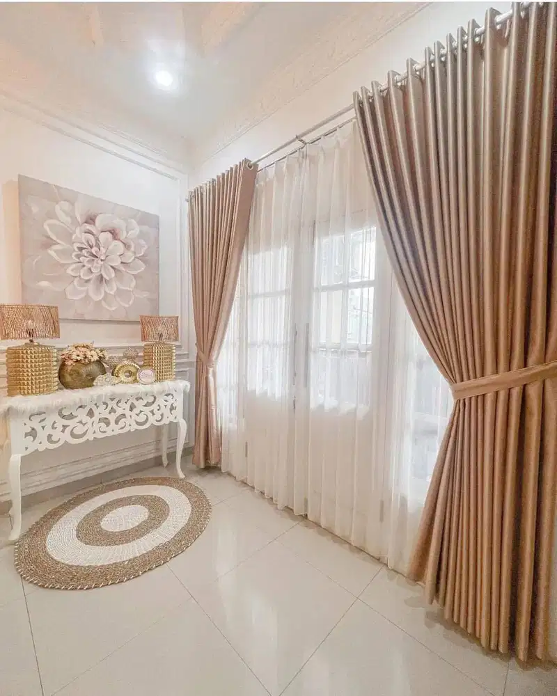 Cod Gorden Blackout Pasang Skat Klinik Hordeng Pintu Gordyn Vitrase