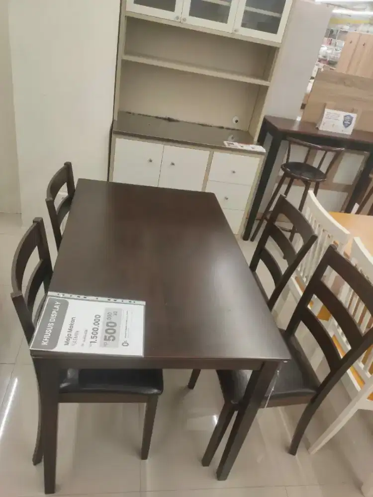 Meja makan yasmin dining set (1DT+4DC)