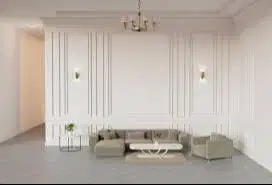 Plafon - Sekat Gypsum / GRC + Kusen Aluminium + LIS MOULDING-WPC-PVC