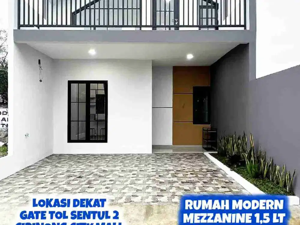 Jual Rumah Siap Huni Desain Modern Rooftop Nanggewer Cibinong