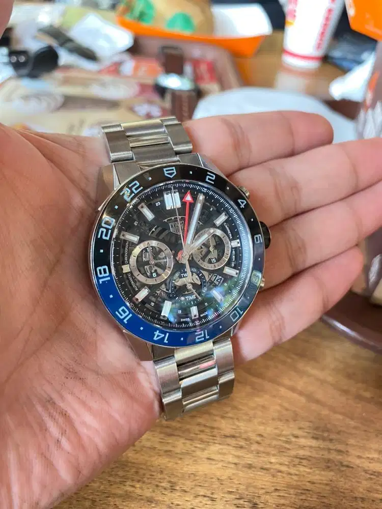 Tag Heuer Carrera 02 GMT Skeleton Automatic Chronograph