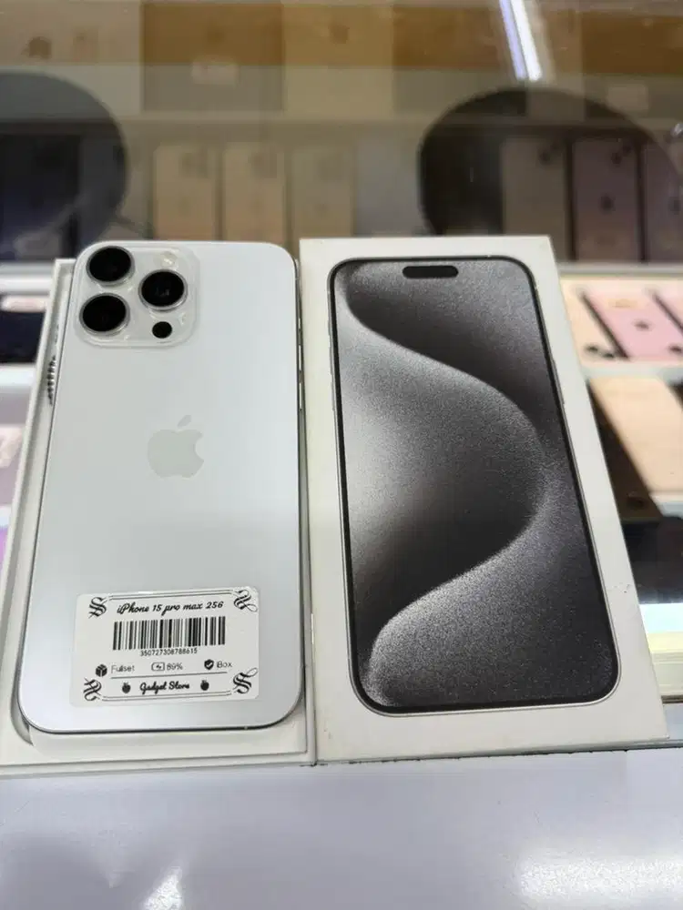 Iphone 15 promax 256gb white iBox fulset orian mulus