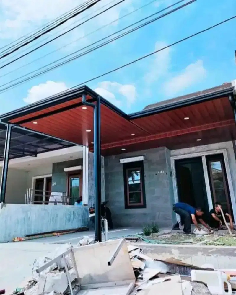 Kanopi alderon di lapis pvc