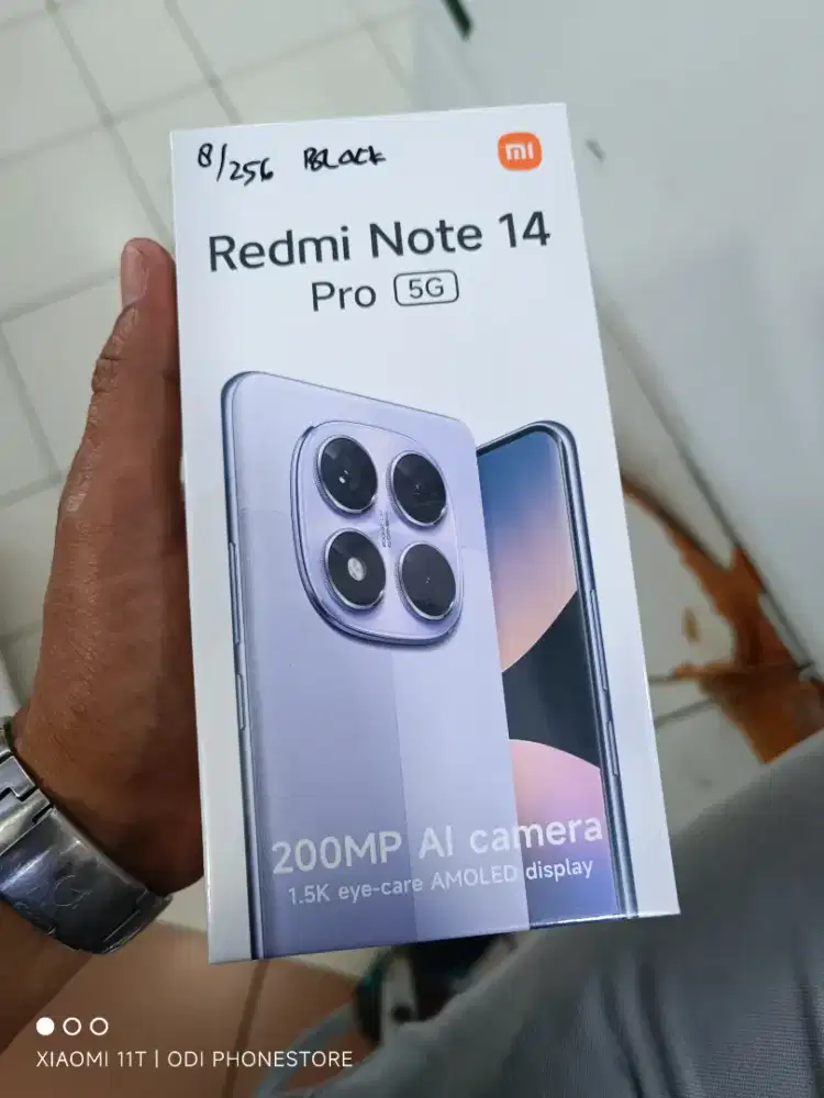 Hp baru segel garansi resmi redmi note 14 pro 5g 8/256 gb