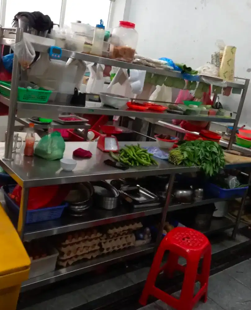 Dijual meja prepare STAINLESS 5 tingkat