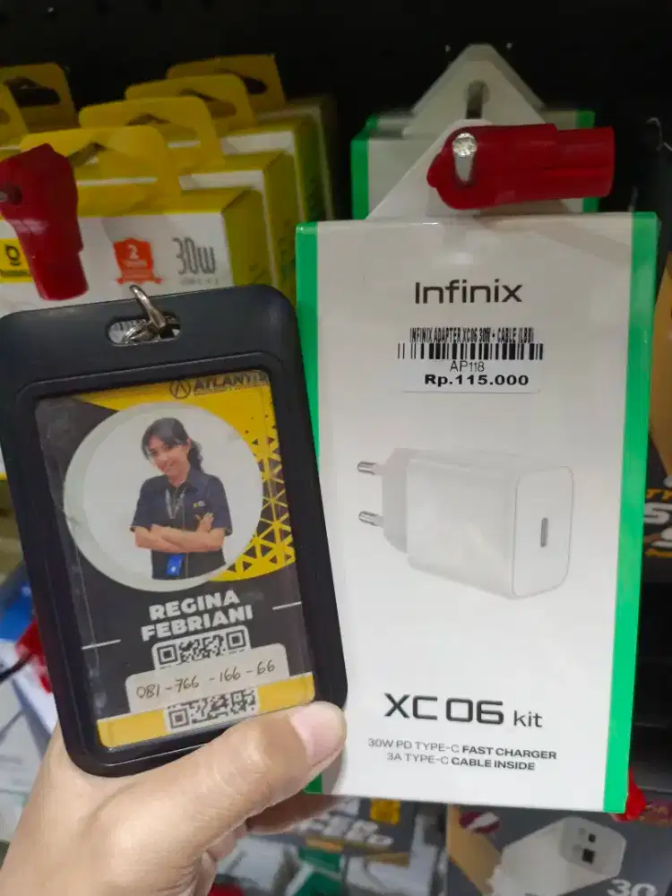 INFINIX ADAPTER XC06 30W + CABLE  | ATLANTIS DAHSYAT