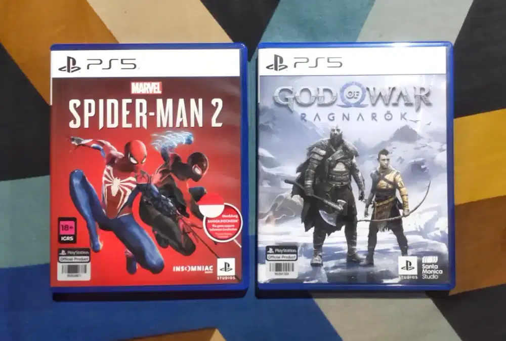 Bd/Kaset Spiderman 2 & God Of War Ragnarok PS5