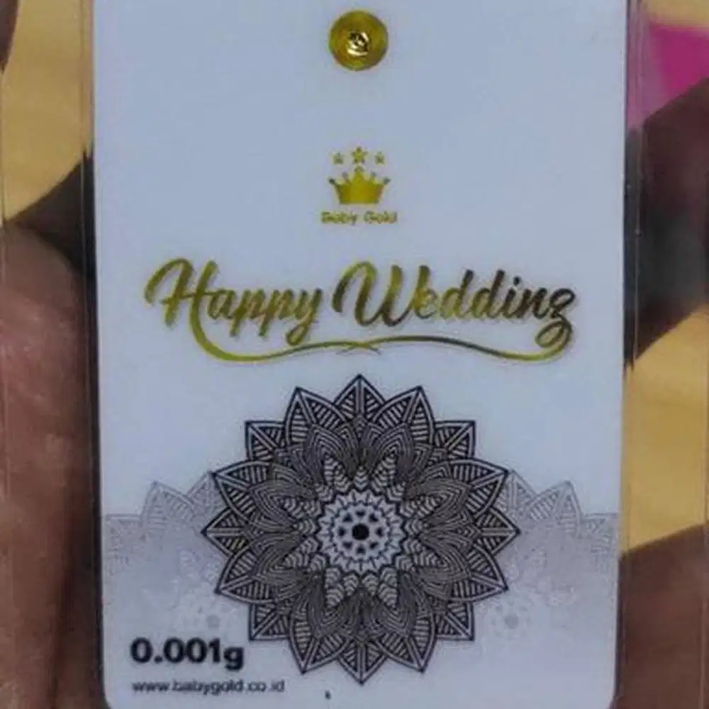 Logam Mulia Emas 0,001 Gram Happy Wedding