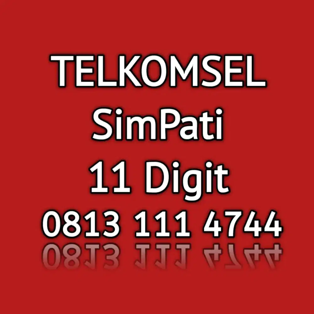nomor cantik telkomsel simpati 11 digit angka cantik
