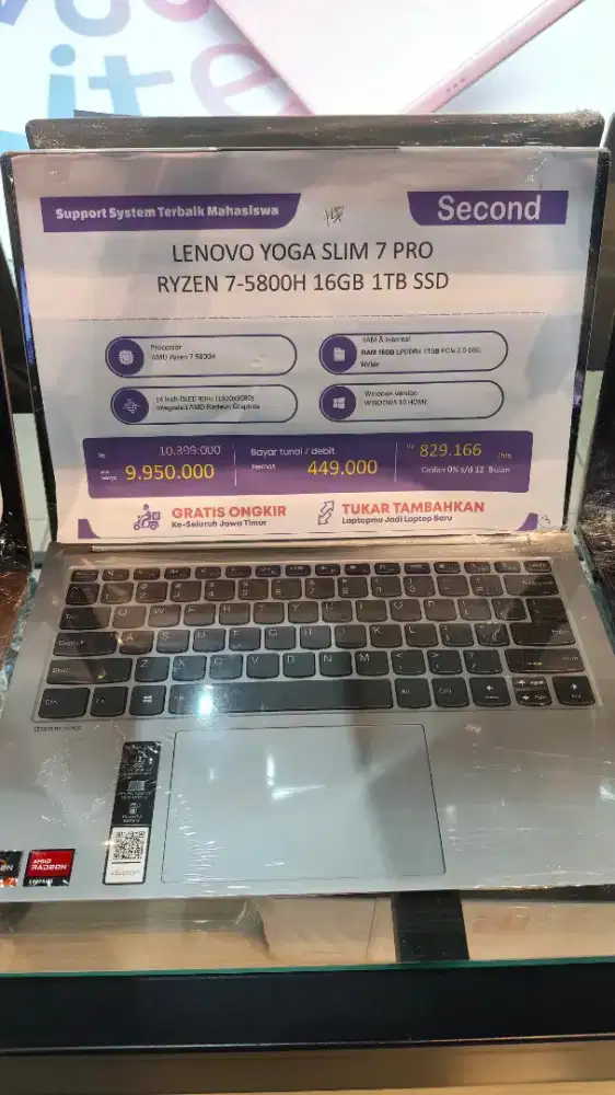 Lenovo Yoga Slim 7 Pro  Ryzen 7- 5.800H 1TB