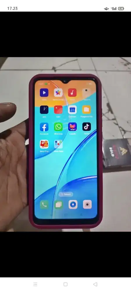 jual hp Oppo a15 mines retak dikit selebih y normal