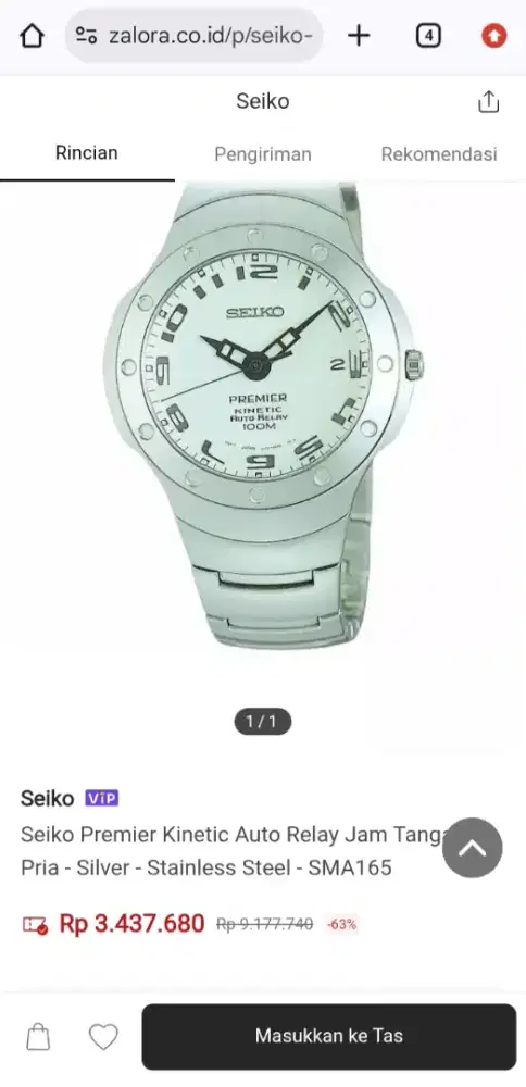 Seiko Premier Kinetic Auto Relay All Original!